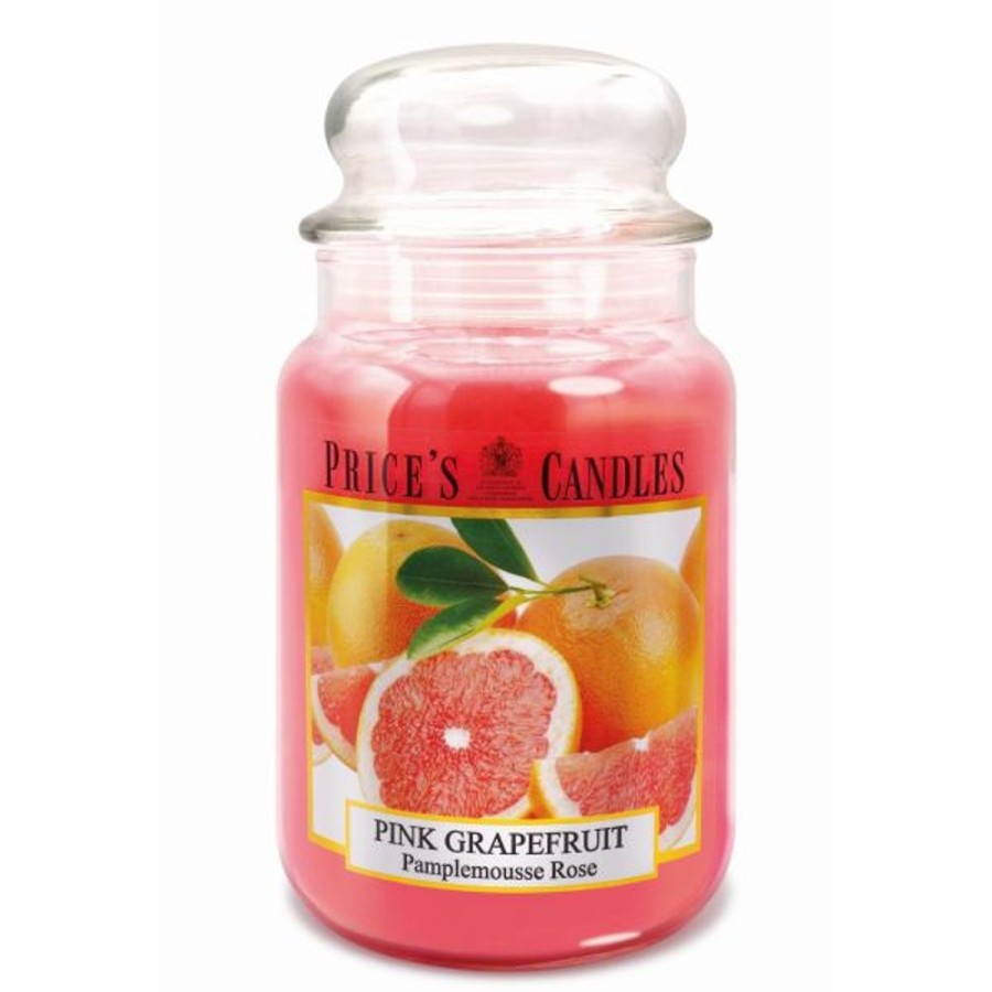 Home Lazy Suricata Candles & Vases | Price'S Candles Pink Grapefruit Large Jar