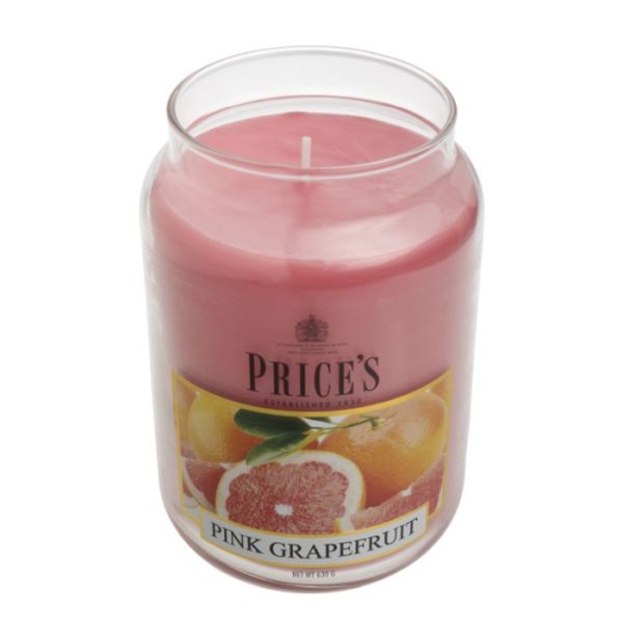 Home Lazy Suricata Candles & Vases | Price'S Candles Pink Grapefruit Large Jar