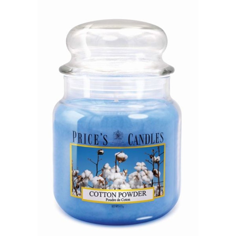 Home Lazy Suricata Candles & Vases | Price'S Candles Cotton Powder Medium Jar