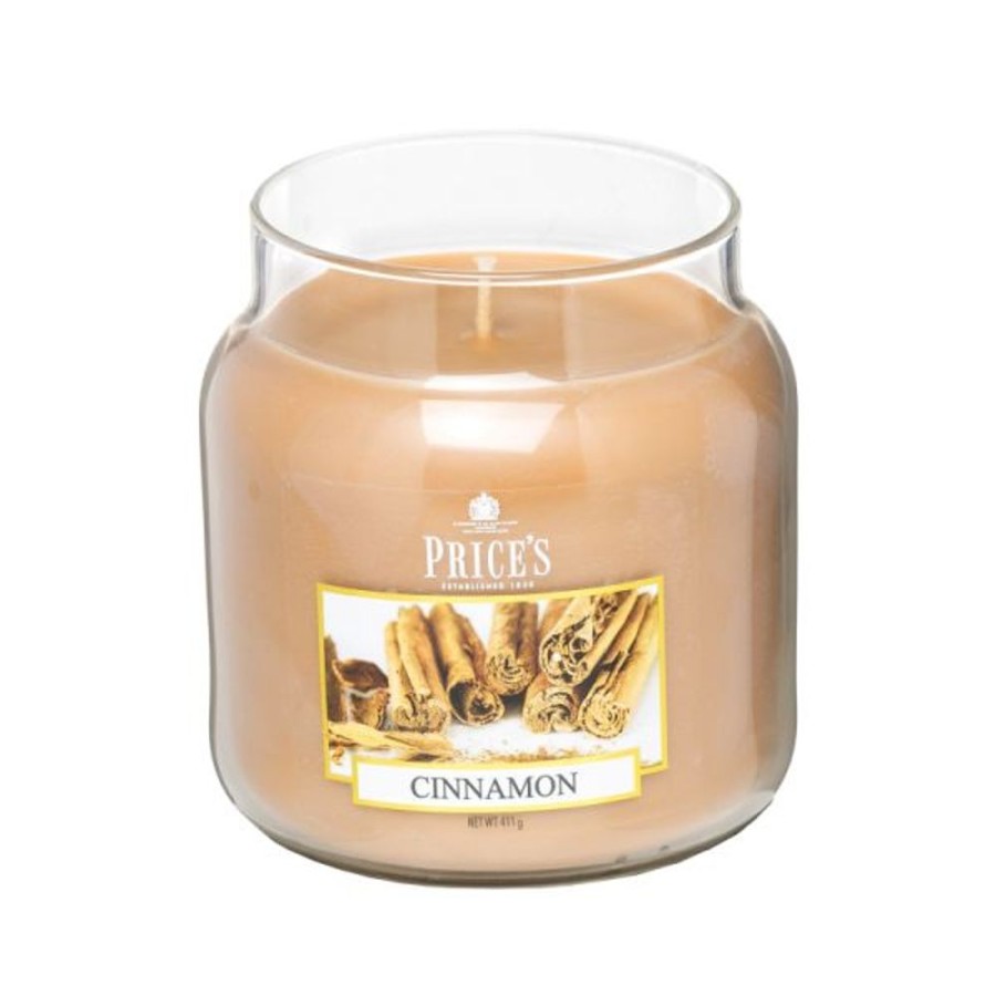 Home Lazy Suricata Candles & Vases | Price'S Candles Cinnamon Medium Jar