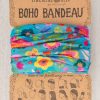 Accessories Lazy Suricata Bandeaus | Boho Bandeau Teal Folk Flower