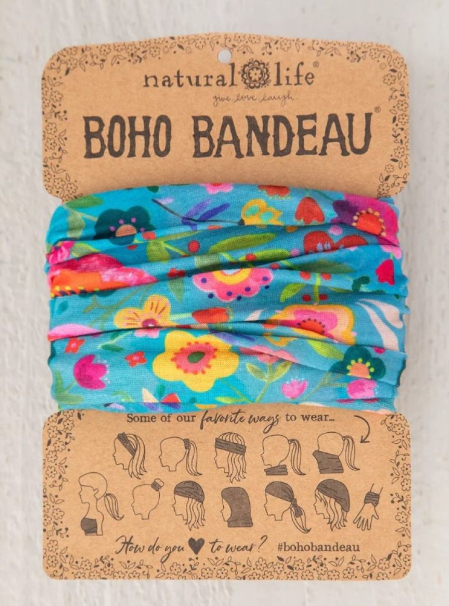 Accessories Lazy Suricata Bandeaus | Boho Bandeau Teal Folk Flower