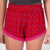 Styling Lazy Suricata | Lounge Short Xs/S Red Pink Vines