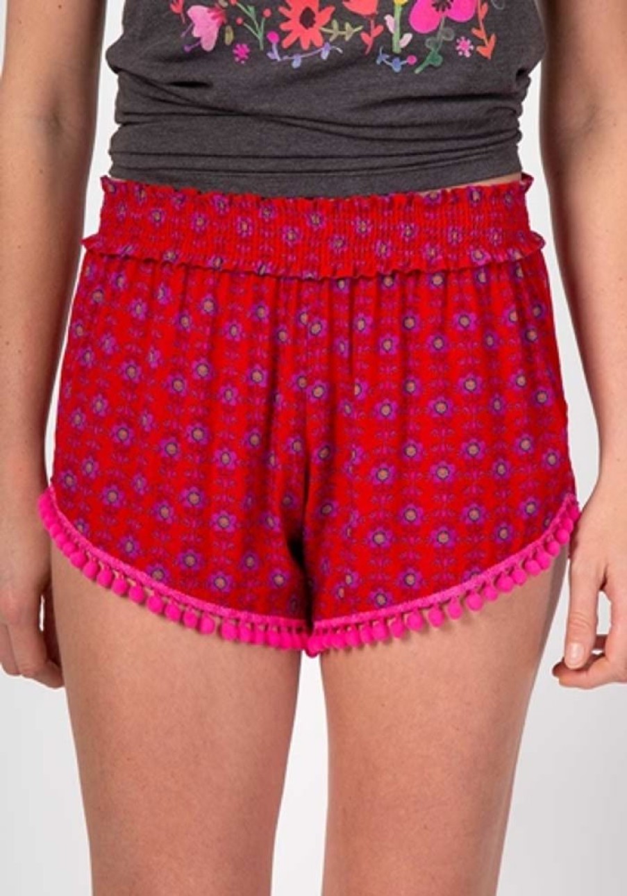 Styling Lazy Suricata | Lounge Short Xs/S Red Pink Vines