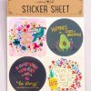 Home Lazy Suricata Stickers | Sticker Sheet Dont Hurry Be Happy