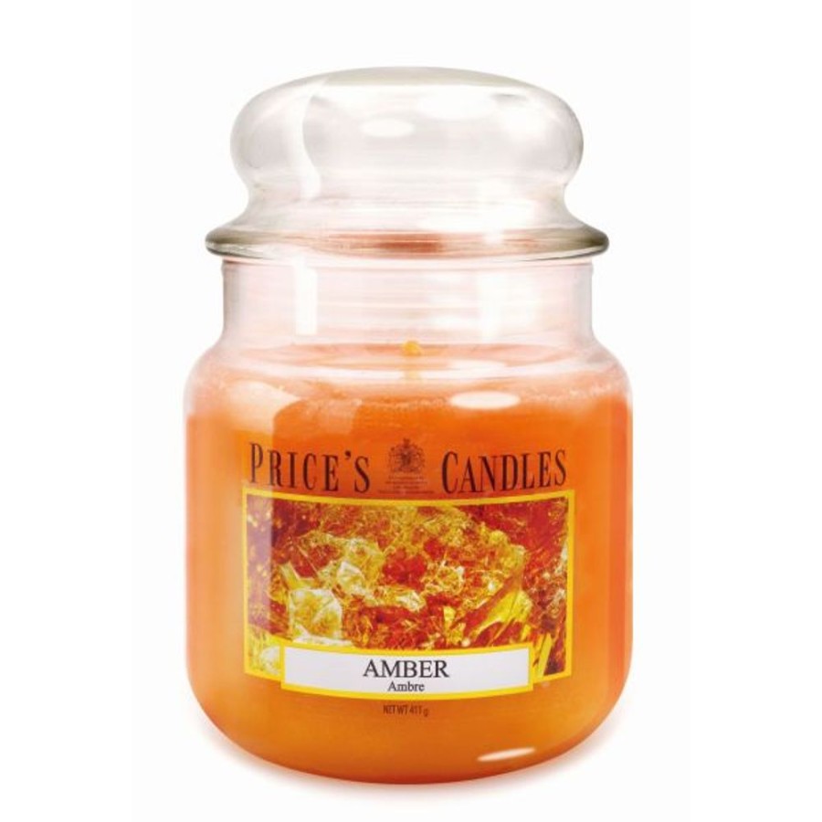 Home Lazy Suricata Candles & Vases | Price'S Candles Amber Medium Jar