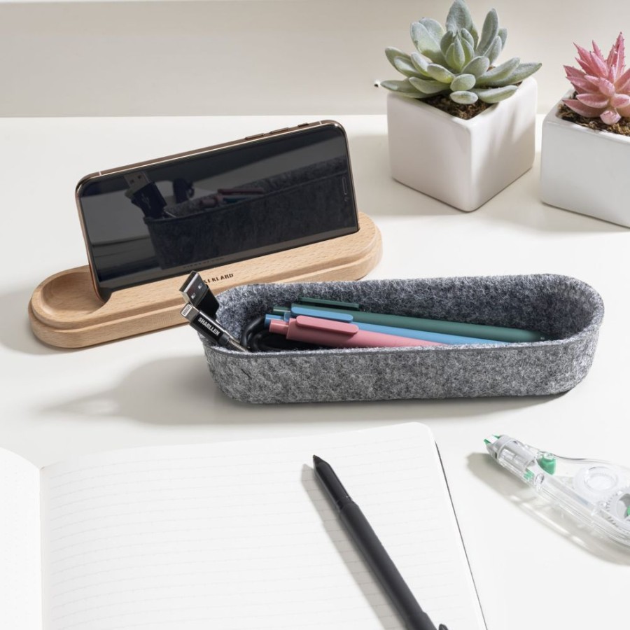 Kikkerland Lazy Suricata | Felt Pencil Case And Phone Holder