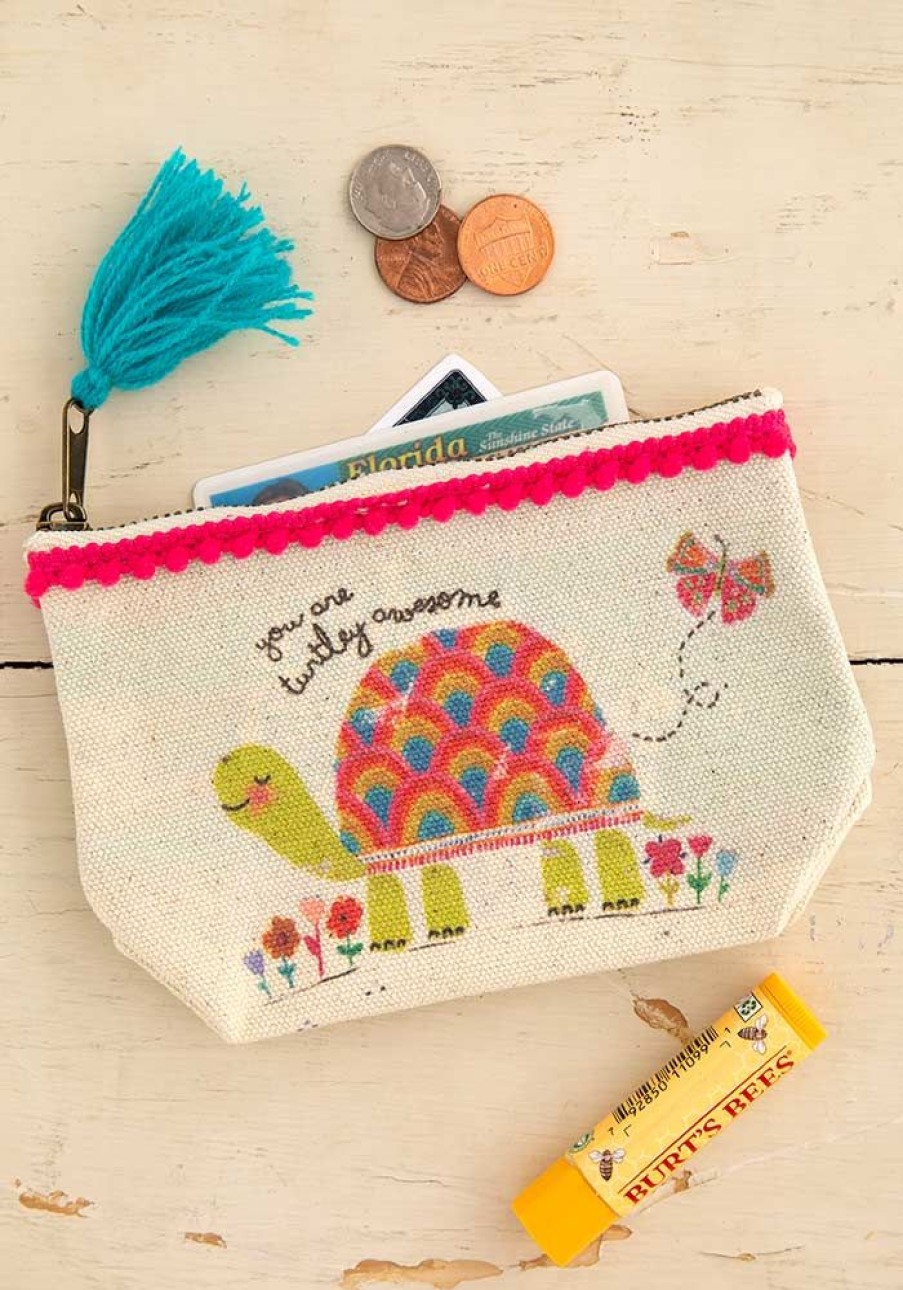 Accessories Lazy Suricata Wallets & Coin Purses | Mini Canvas Pouch Turtley Awesome