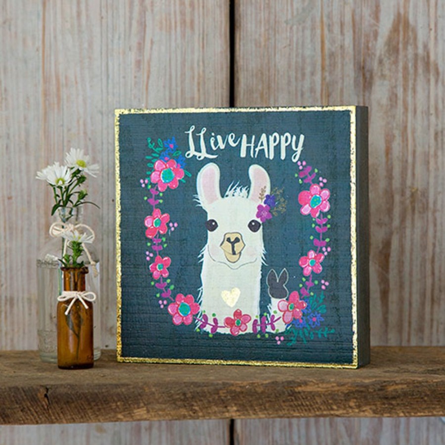 Home Lazy Suricata Decoration | Bungalow Box Sign Llama Live Happy