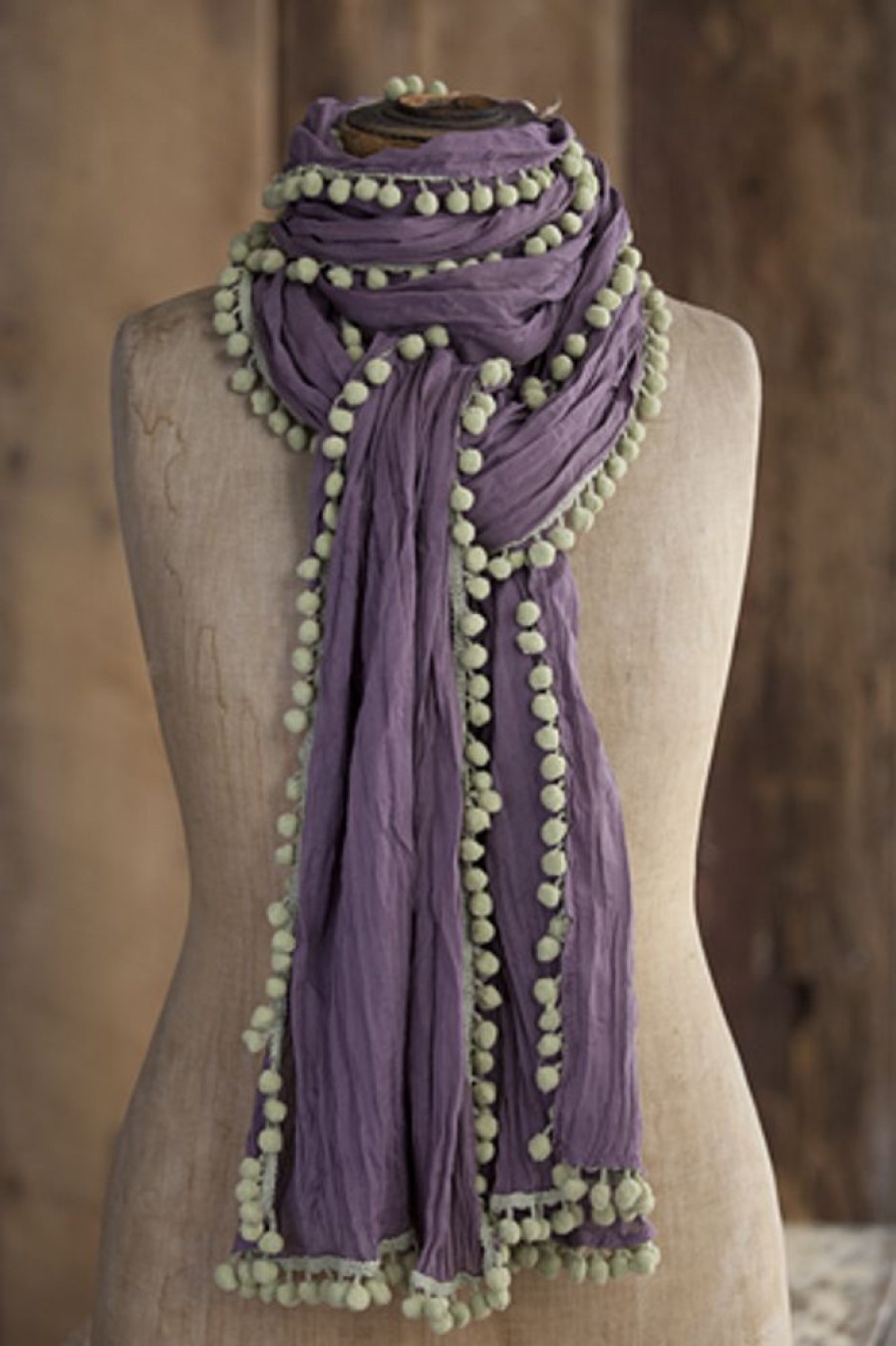 Styling Lazy Suricata | Scarf With Pom Pom Purple