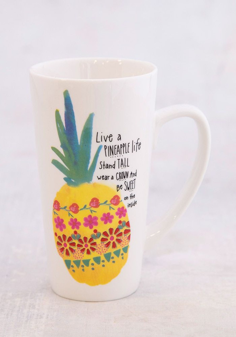 Home Lazy Suricata Mugs | Latte Mug Pineapple Life