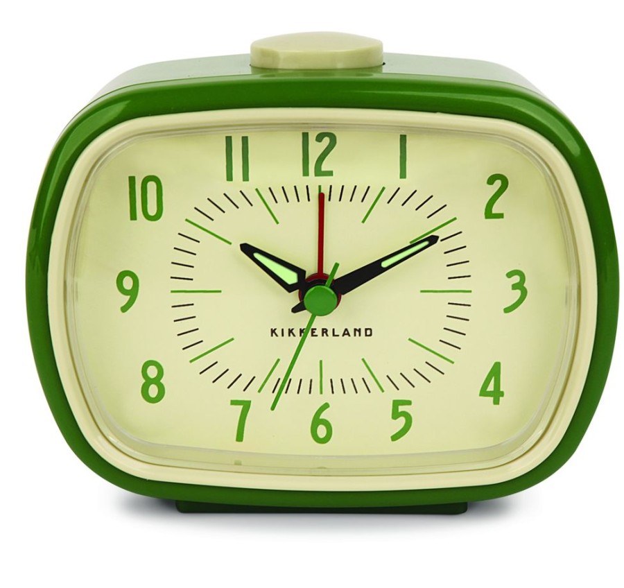 Kikkerland Lazy Suricata | Retro Alarm Clock Green