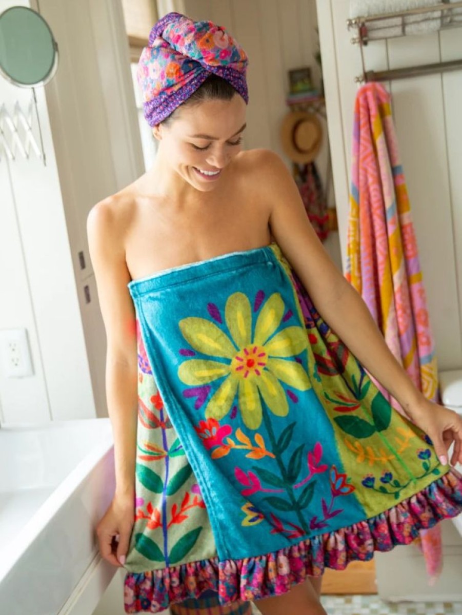 Accessories Lazy Suricata | Shower Body Towel Wrap Flowers