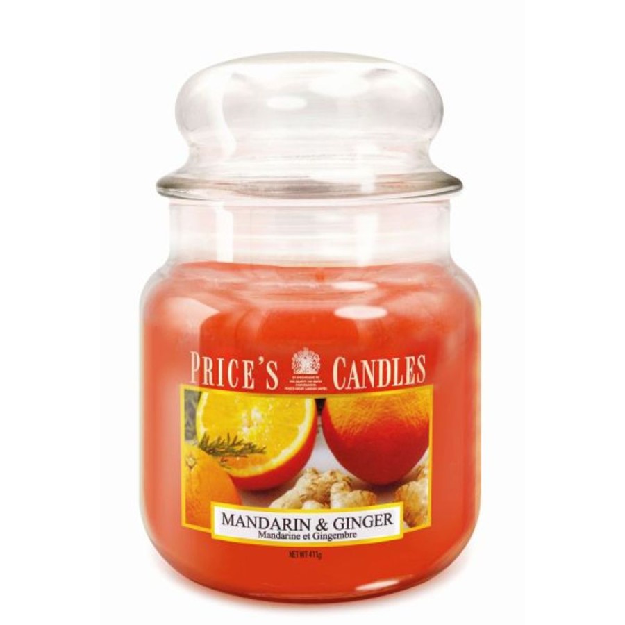 Home Lazy Suricata Candles & Vases | Price'S Candles Mandarin & Ginger Medium Jar