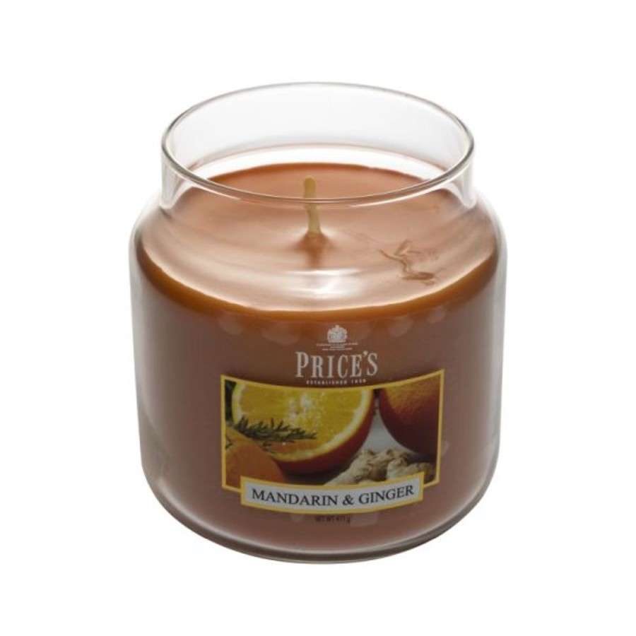 Home Lazy Suricata Candles & Vases | Price'S Candles Mandarin & Ginger Medium Jar