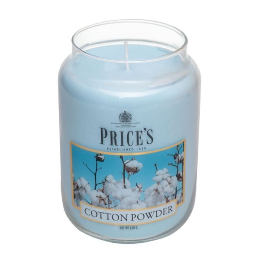 Home Lazy Suricata Candles & Vases | Price'S Candles Cotton Powder Large Jar