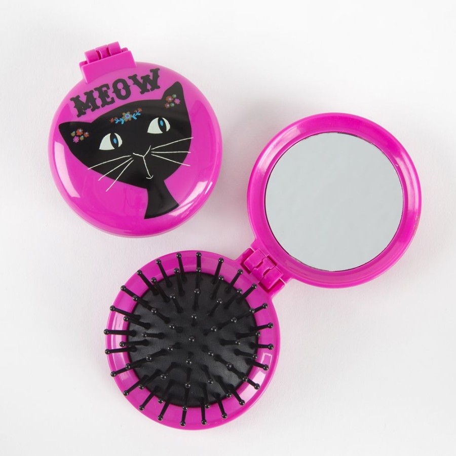 Styling Lazy Suricata | Compact Brush Mirror Meow