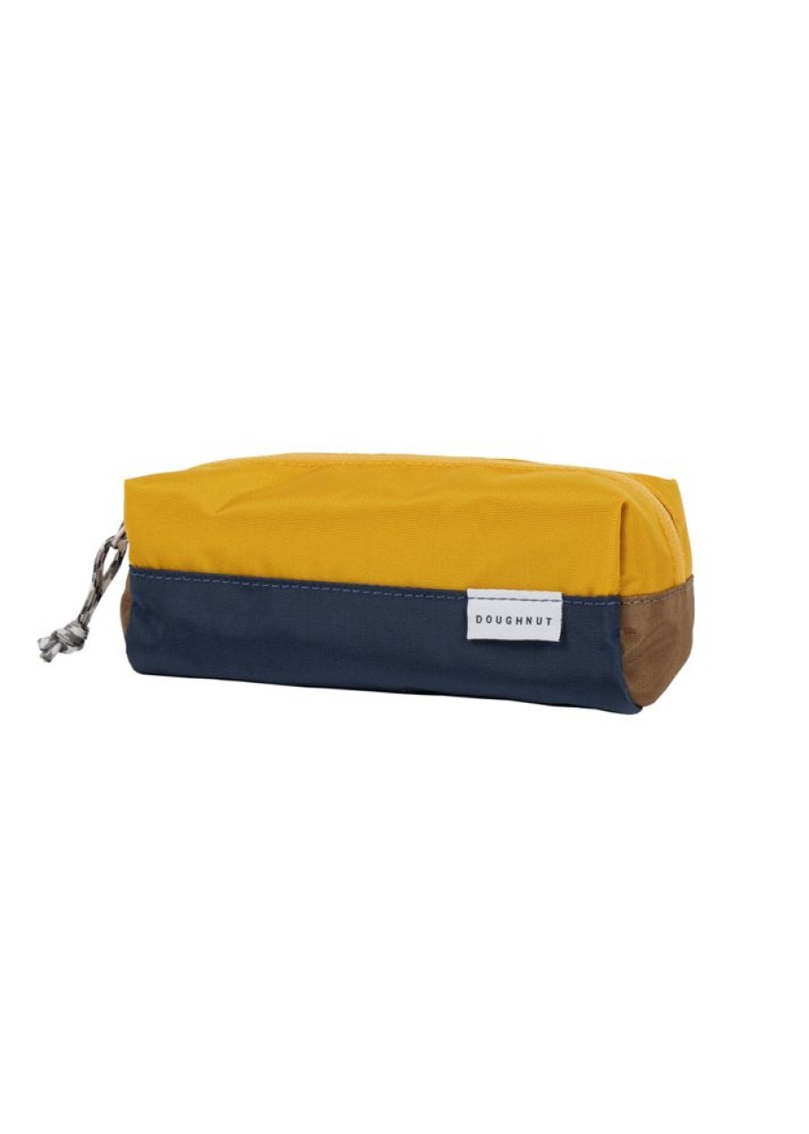 Doughnut Bags Lazy Suricata | Pen Case Glossy Series Navy X Mustard