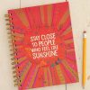 Home Lazy Suricata Notepads & Notebooks | Spiral Notebook Sunshine