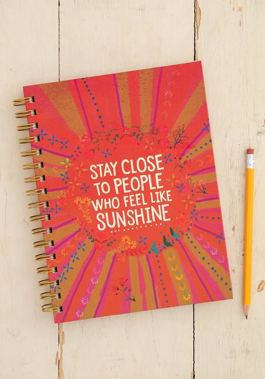 Home Lazy Suricata Notepads & Notebooks | Spiral Notebook Sunshine