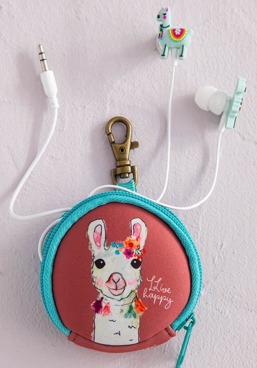 Accessories Lazy Suricata Mini Bags | Earbuds Llama Llive Happy