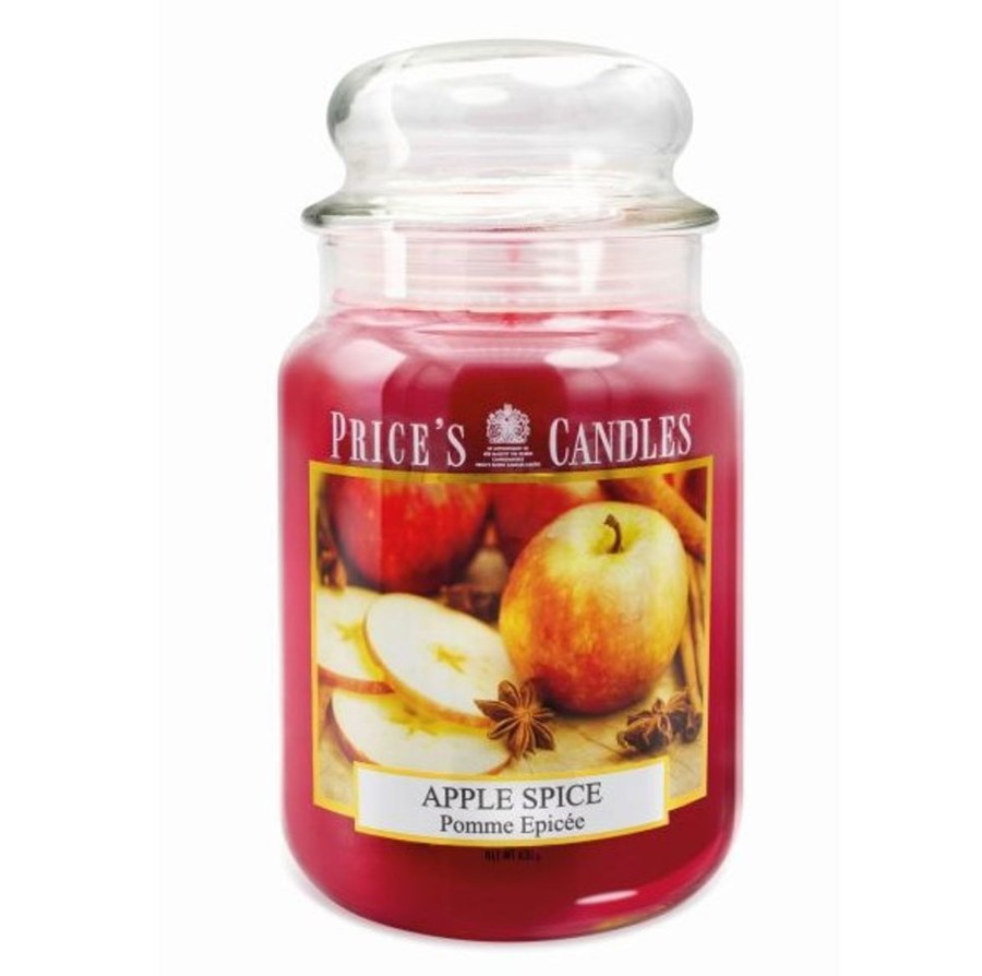 Home Lazy Suricata Candles & Vases | Price'S Candles Apple Spice Large Jar