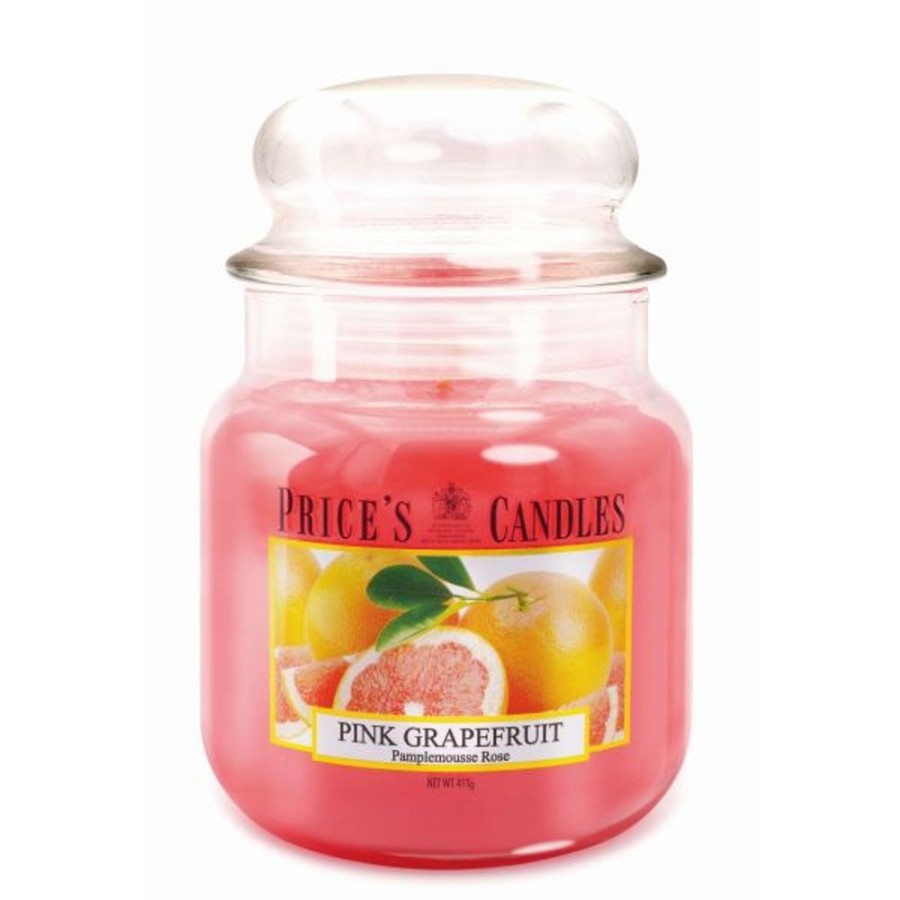 Home Lazy Suricata Candles & Vases | Price'S Candles Pink Grapefruit Medium Jar