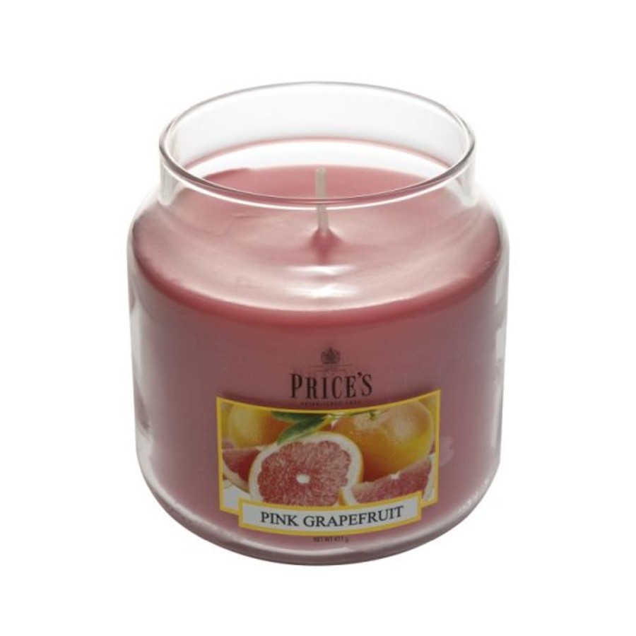 Home Lazy Suricata Candles & Vases | Price'S Candles Pink Grapefruit Medium Jar