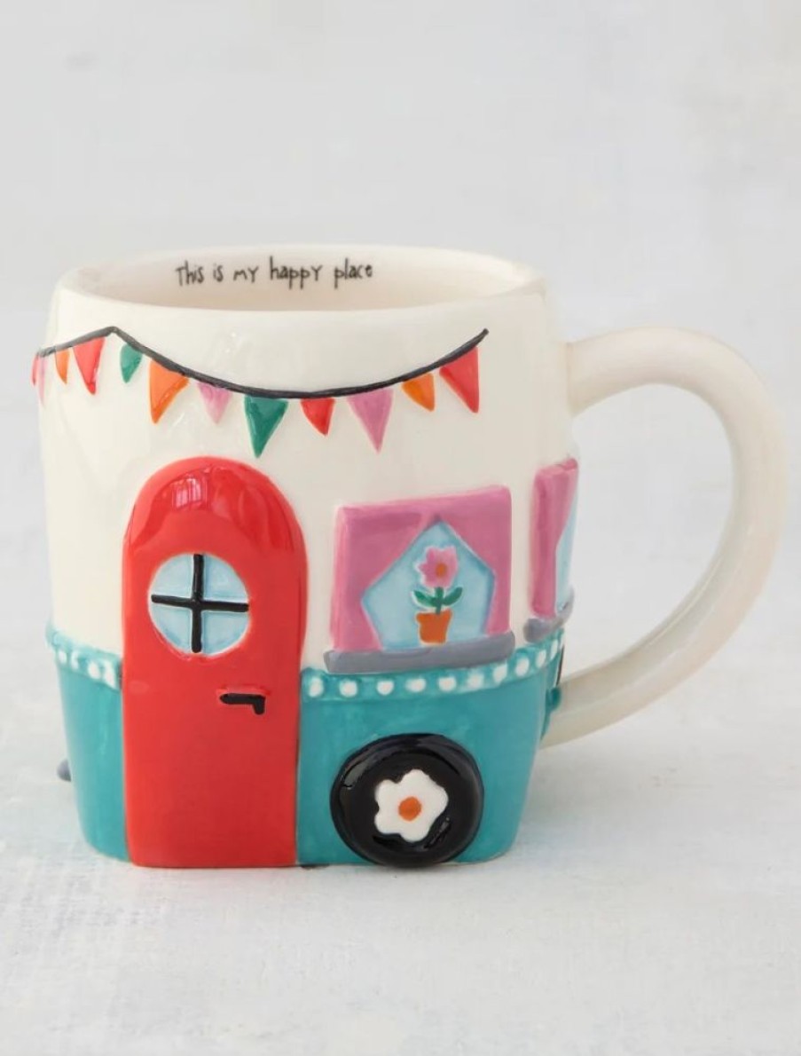 Home Lazy Suricata Mugs | Folk Art Mug Hazel The Camper