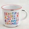 Home Lazy Suricata Mugs | Camp Mug Beautiful Girl