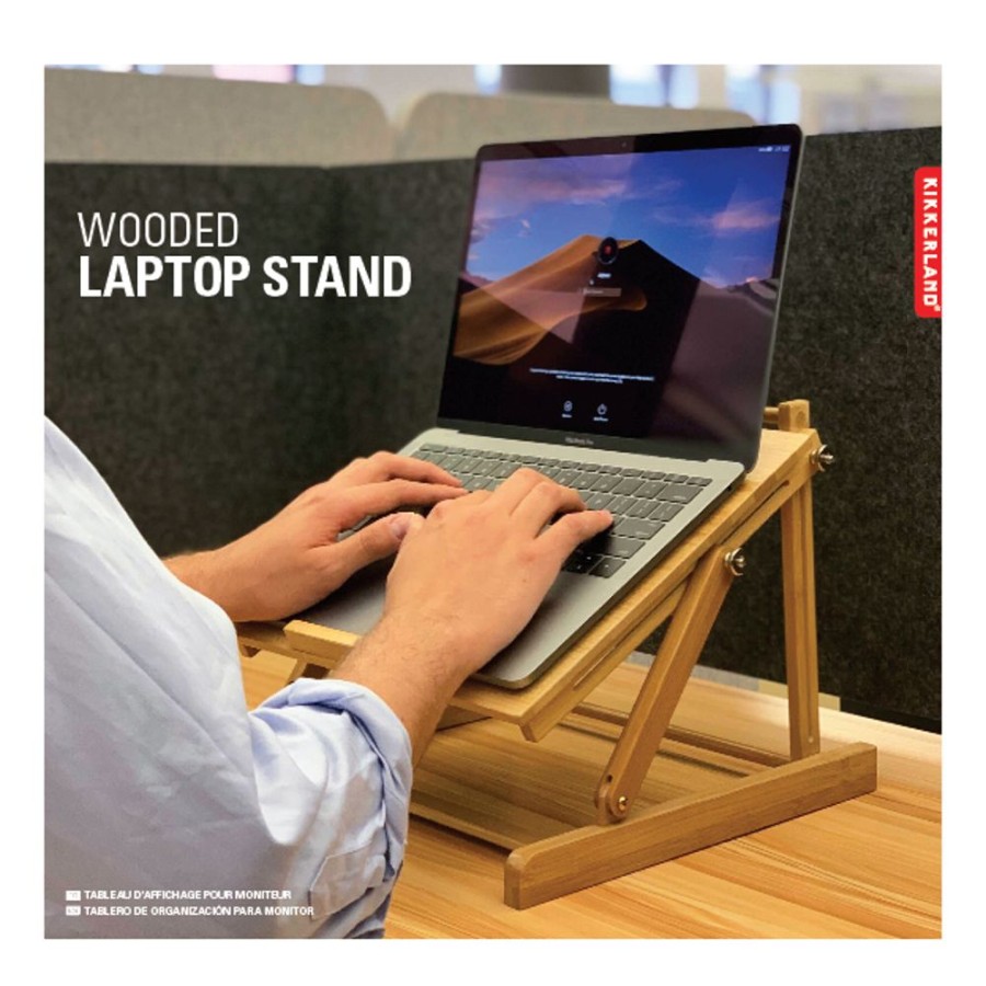 Kikkerland Lazy Suricata | Bamboo Laptop Stand