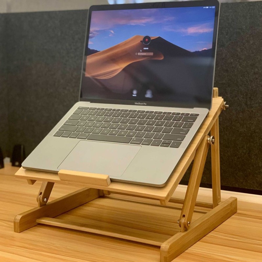 Kikkerland Lazy Suricata | Bamboo Laptop Stand