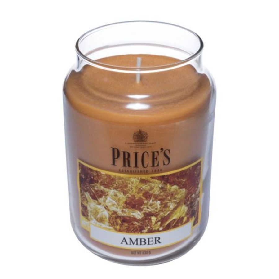 Home Lazy Suricata Candles & Vases | Price'S Candles Amber Large Jar