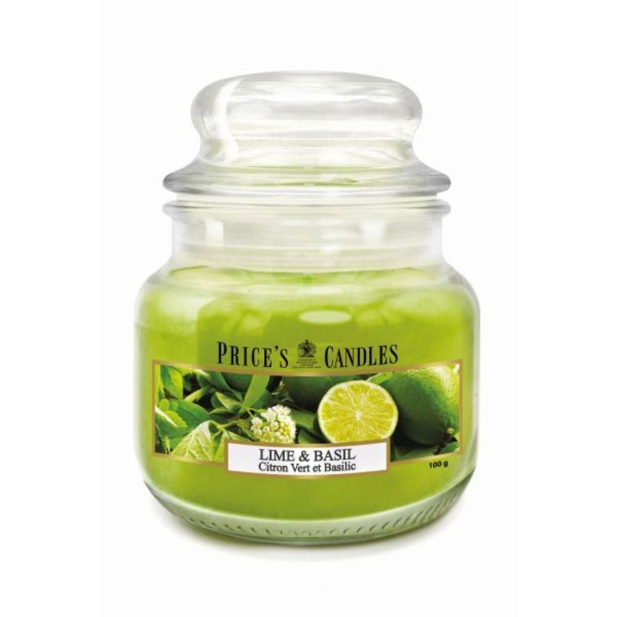 Home Lazy Suricata Candles & Vases | Price'S Candles Lime & Basil Small Jar