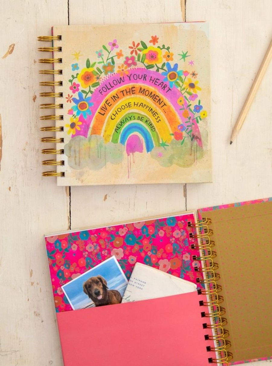 Home Lazy Suricata Notepads & Notebooks | Spiral Journal Follow Your Heart